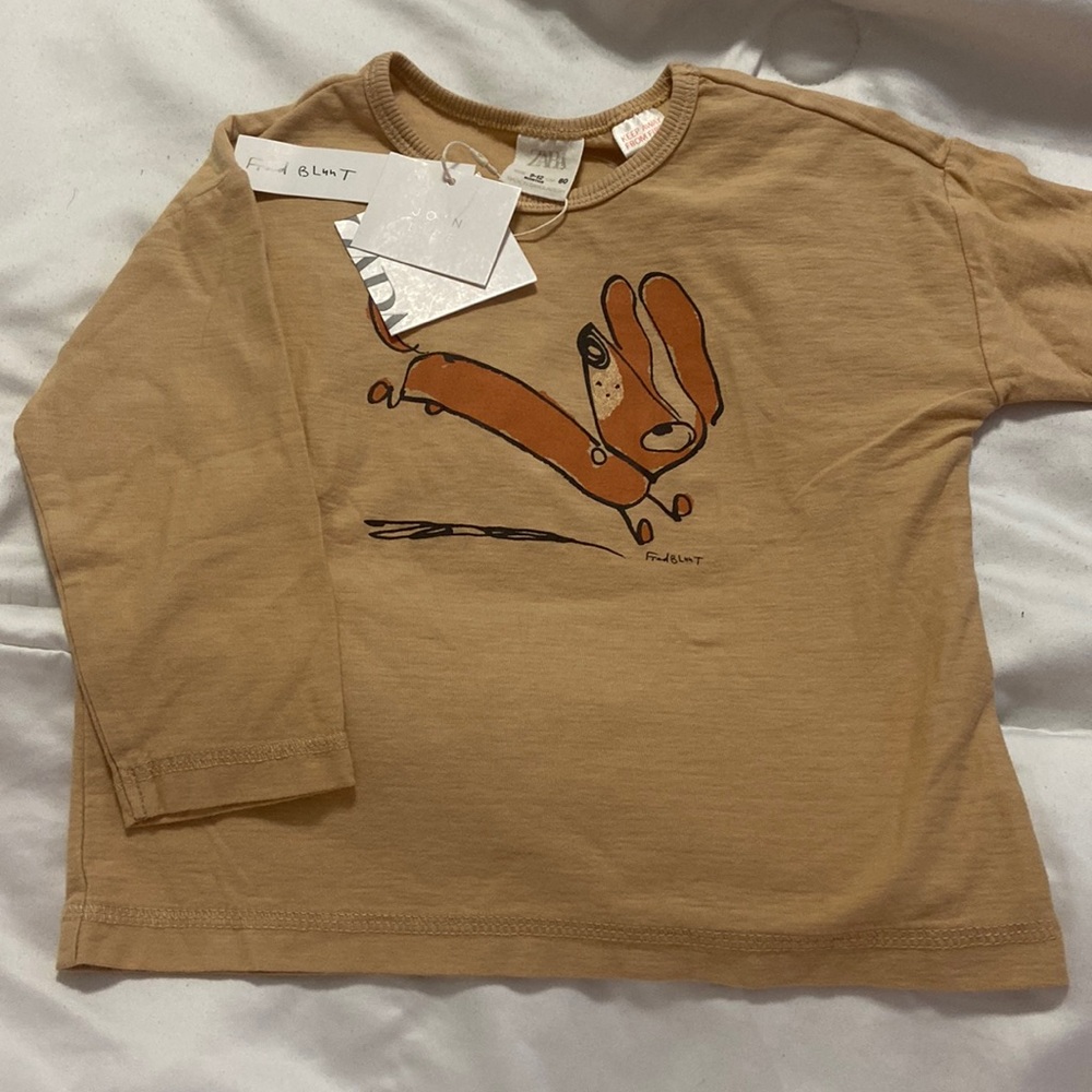 Zara x Fred Blunt baby top